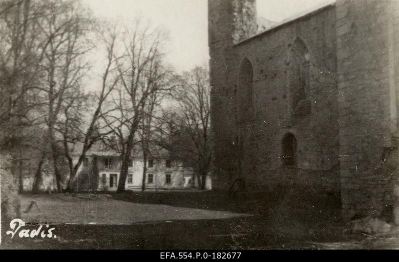 The ruins of the Padise monastery, behind the Klooster schoolhouse.