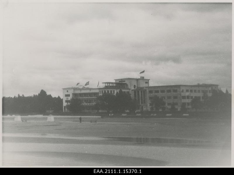 Pärnu beach hotel viewed from the sea
