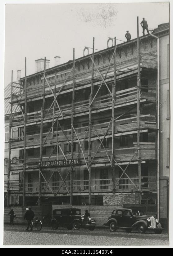 Construction of the building of the agricultural bank in Tartu