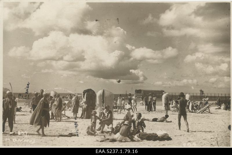 Summertimes on the beach of Pärnu
