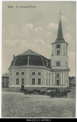 Valga Jaani Church, postcard  duplicate photo