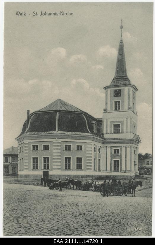 Valga Jaani Church, postcard