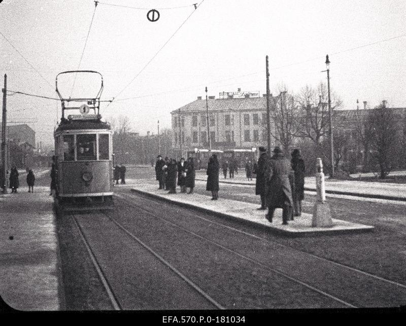 Tramway in Tallinn.