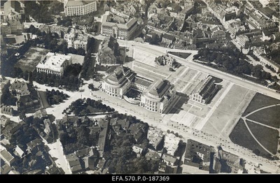 Flight view for the theatre Estonia and its surroundings.  duplicate photo