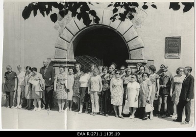 Tour of the employees of the Central Archive of Estonian National History in Lvovi. Group photo  duplicate photo