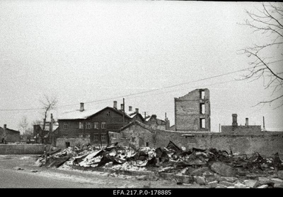 Ruins on the street of Väike-America.  similar photo