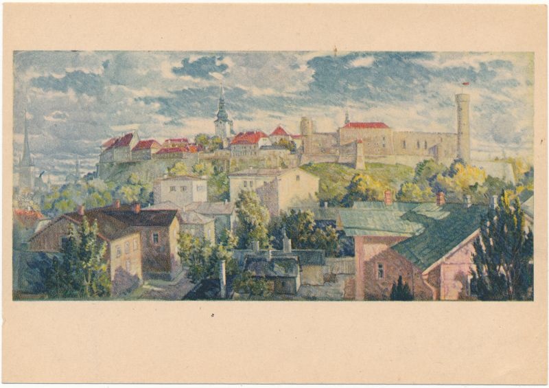 Postcard. A. Jansen. Tallinn - Toompea.