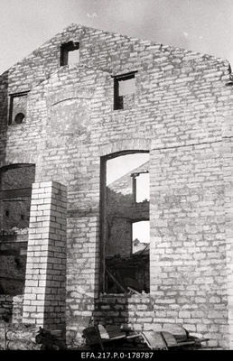 Ruins of the printing house.  duplicate photo