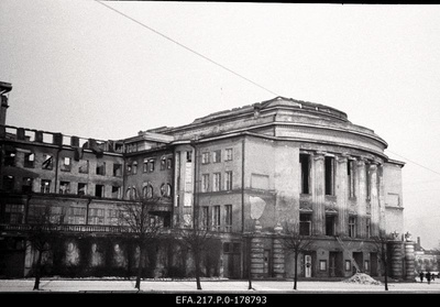 Theatre Estonia ruins.  similar photo