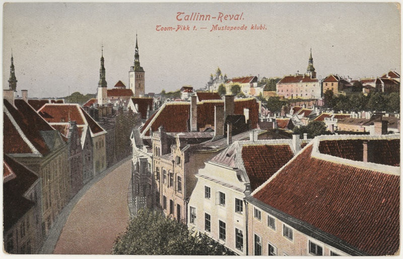 Postcard Tallinn Pikk Street