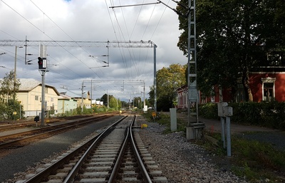Rauma Railway Station and Railway Garden rephoto