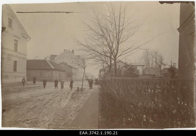 Street in Tartu. Head of eye clinic prof Eduard Raehlmann's residence  similar photo