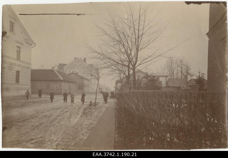 Street in Tartu. Head of eye clinic prof Eduard Raehlmann's residence