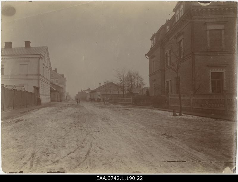 Street in Tartu. Head of eye clinic prof Eduard Raehlmann's residence