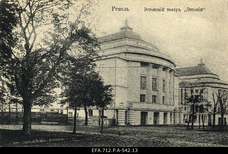 View Estonia Theatre façade.