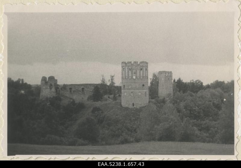 View of the passion to the ruins of the bishop of Vastseliina
