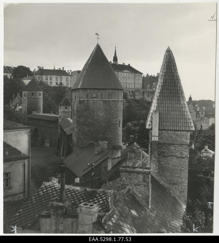 View of Tallinn City Wall and Towers