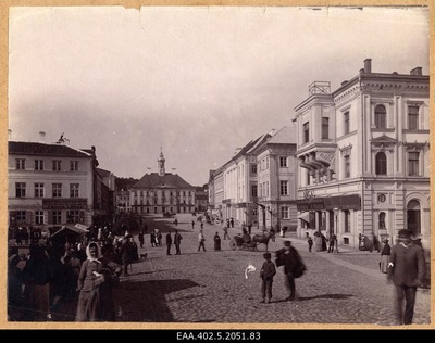 View of Tartu Raekoja Square from Karsilla.  duplicate photo