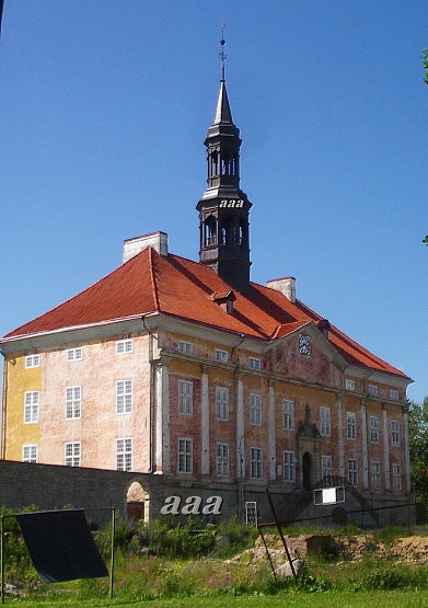 Narva raekoda, fassaadivaade. Eh.meistrid Z. Hoffmann sen. & J. Bischoff rephoto