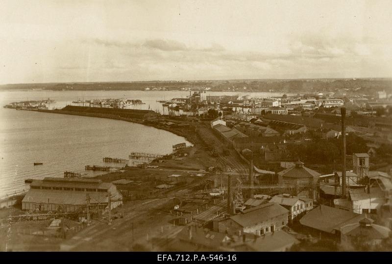 View of the port of Tallinn.