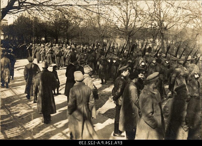 4. Vidzeme Latvian hunters' path went to the survey in Riga, May 1917.