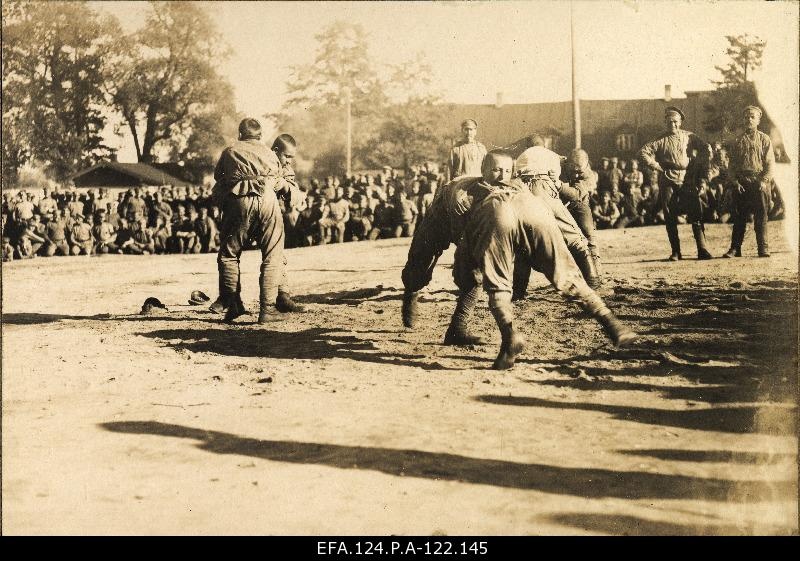 Landscape Competition in Russian 184. Warsaw Footway sports games in Riga, summer 1917.