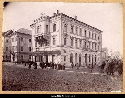 View of the building of the Tartu Pank from the Vabaduse puiestee  duplicate photo