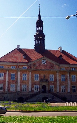 Narva Raekoda, vaade platsilt. Arhitekt Georg Teuffel rephoto