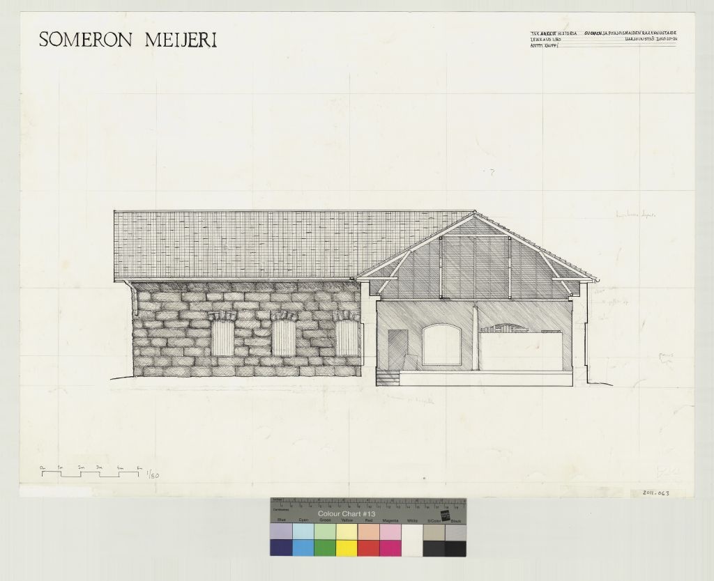 Someron dairy, measurement drawing