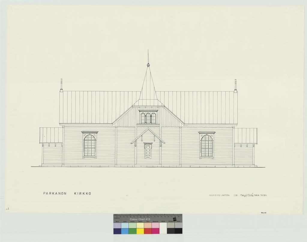 Parkano church, measurement drawing