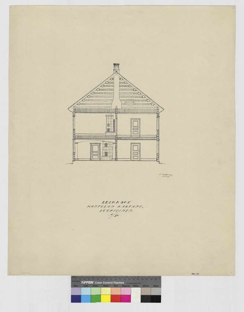 Cantolan Manor, measurement drawing