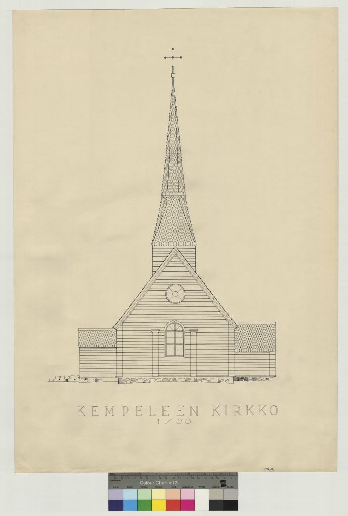 Church of Kempele, measurement drawing