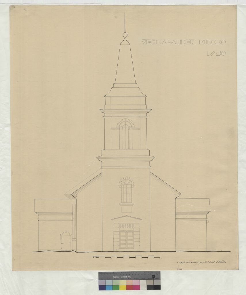 Vehkalahden church, measurement drawing