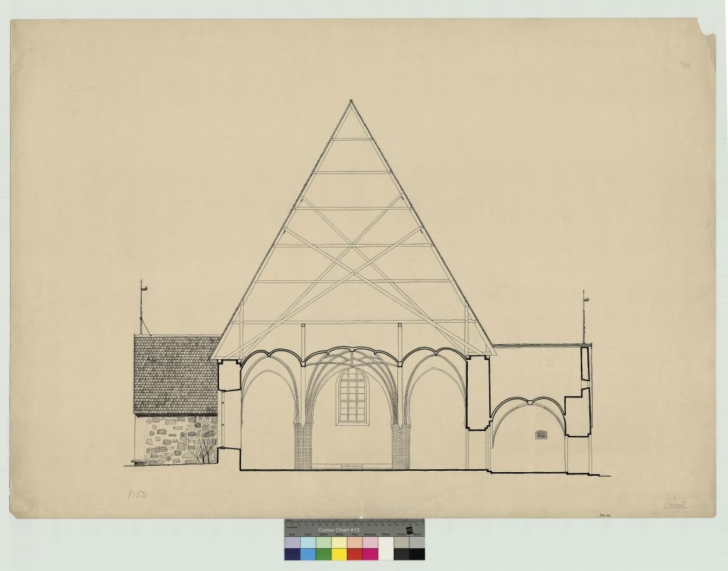 Pernio Church, measurement drawing
