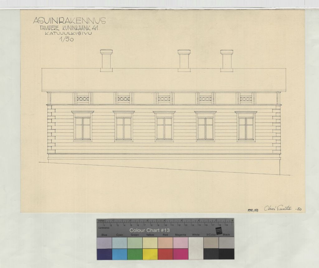 Kuninkaankatu 41, Tampere, measurement drawing