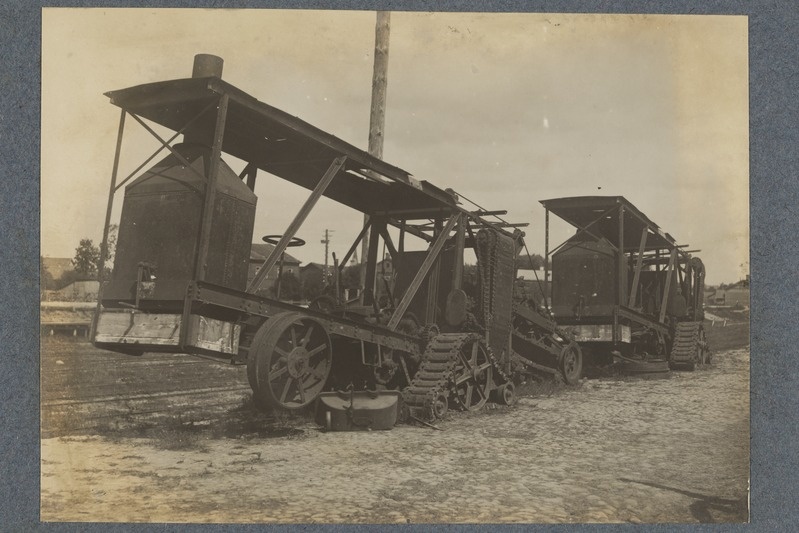 foto. Kraavilõikamis masin, sõjasaagiks saadud Pihkvast augustis 1919.