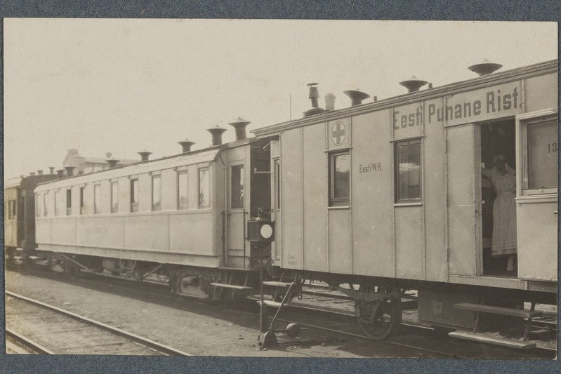 foto, Sanitaarrong, formeeritud Eesti Sõjaväe Punase Risti peavalitsuse poolt 1919.