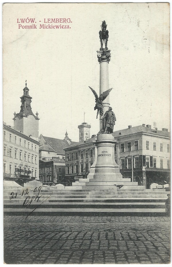 19091221 lwow pomnik mickiewicza
