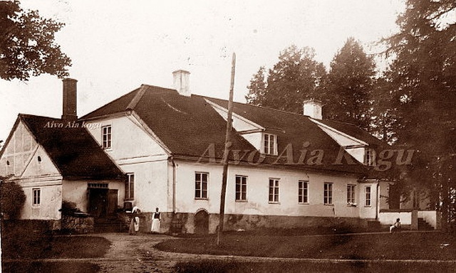 Halliste Pastorage main building Viljandi County Halliste County rephoto