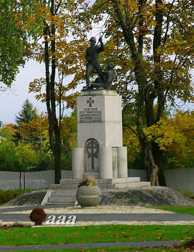Monument for the fallen Dog War of Liberty. rephoto