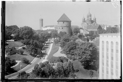 View from the tower of the Jaan Church in Harjumäe and Kiek in de Kök  duplicate photo