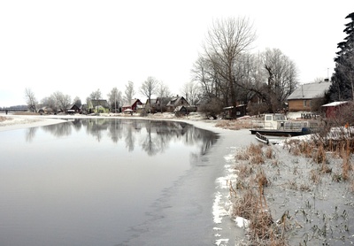 Võõpsu küla Võhandu ääres rephoto