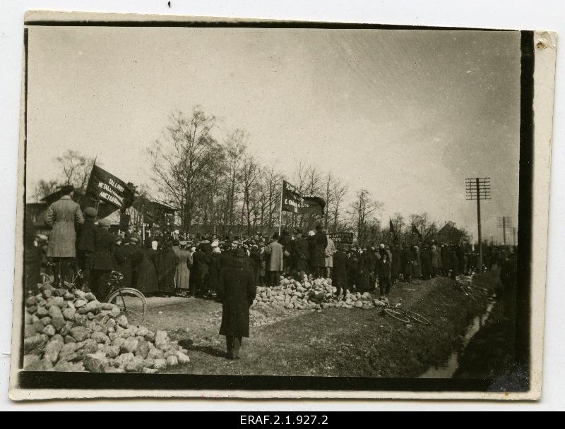 1 May demonstration in Tallinn in 1927.