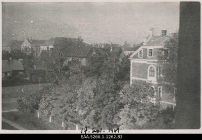 View from Riga t. 41-45 window towards Pärsoni Street ((hazardous photo)  similar photo