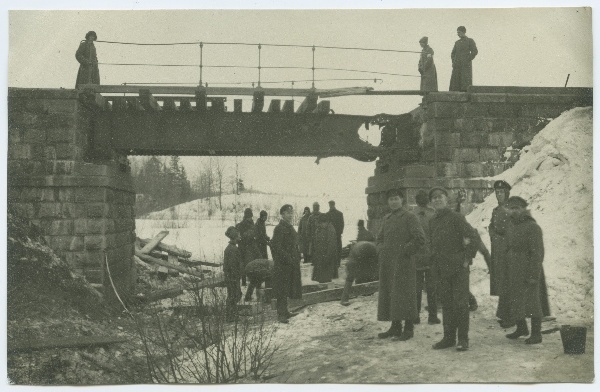 Purustatud sild Pritsu ja Puka vahel 24.01 või 25.01.