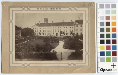 Fassade of the Toompea Castle, at the forefront of castle gardens  similar photo