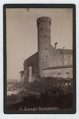 "d. Lange Hermann." Long Hermann and Toompea Castle by the Swedish folk.  similar photo