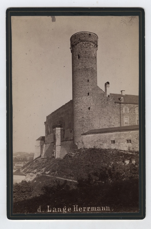 "d. Lange Hermann." Long Hermann and Toompea Castle by the Swedish folk.