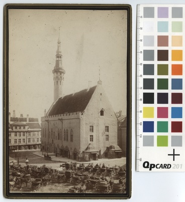 Tallinn Raekoda; viewed from the corner of Voori Man and Kullassepa Street.  duplicate photo