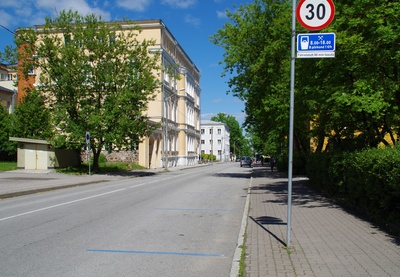 View on the Garden Street(current Vanemuise tn) rephoto